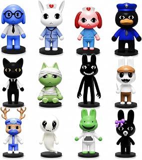 Animal Hospital Action Figure Set, Funny Pet Vet Series Mini Collectible Statues, Cute Mystery Style PVC Toy Desktop Cake Toppers Decor Party Favors Gift for Fans