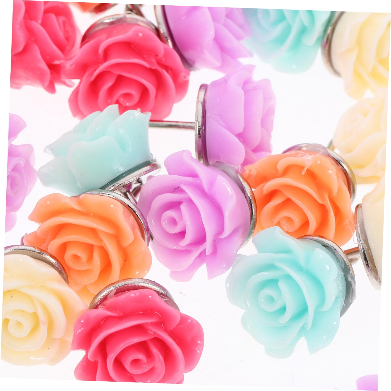 SHINEOFI 150stücke Delicate Flower Push Wiederverwendbare Reißnägel -Design Für Korktafeln Bastelprojekte Und Für Zuhause Und Büro Farben