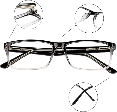 Miniatura 7 de LifeArt Lentes con filtro de luz azul, antifatiga ocular, anteojos de lectura para computadora, anteojos de juegos, anteojos de TV para mujeres y