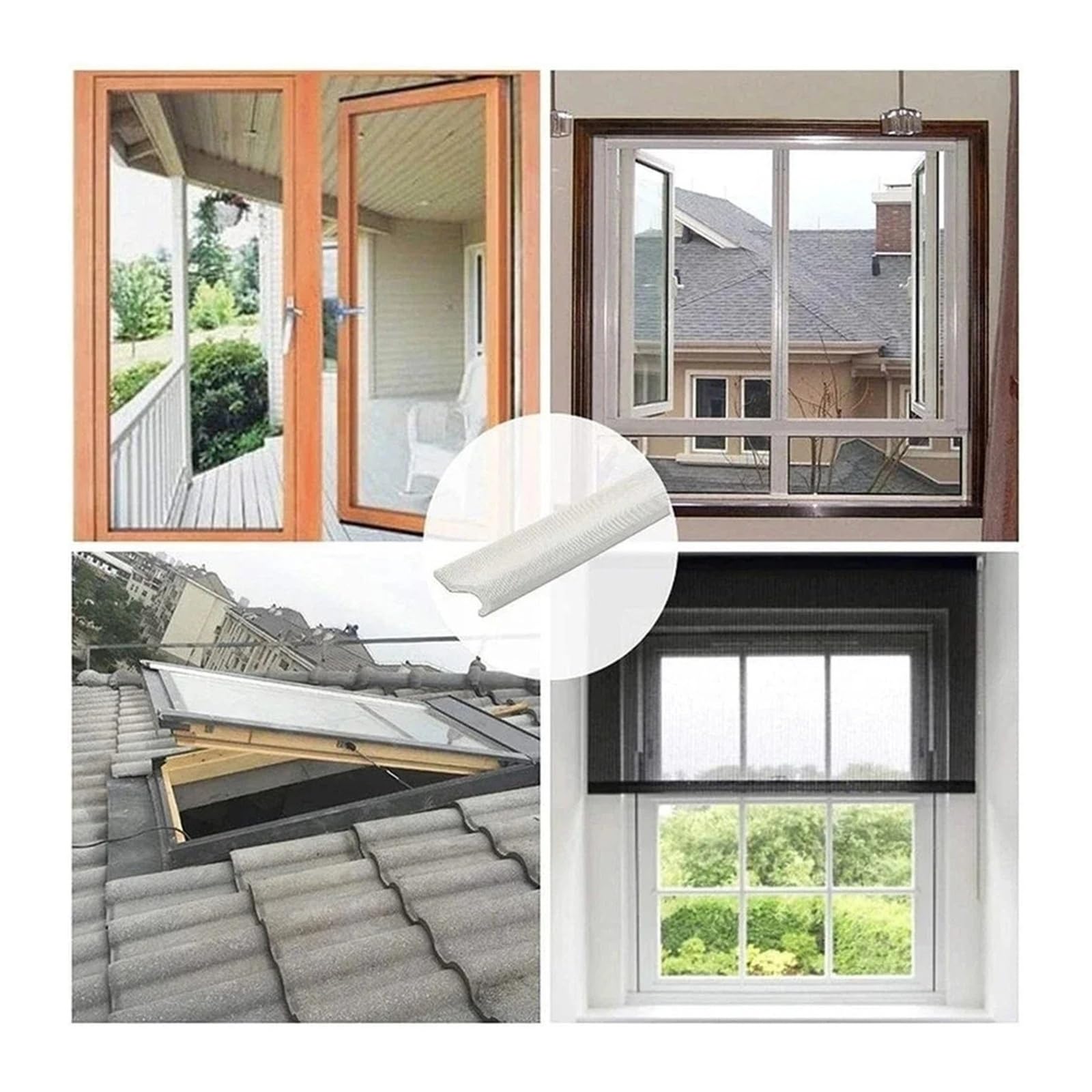 Türdichtung 40 m Fenster-Akustikschaum-Dichtungsstreifen(Brown,30M)