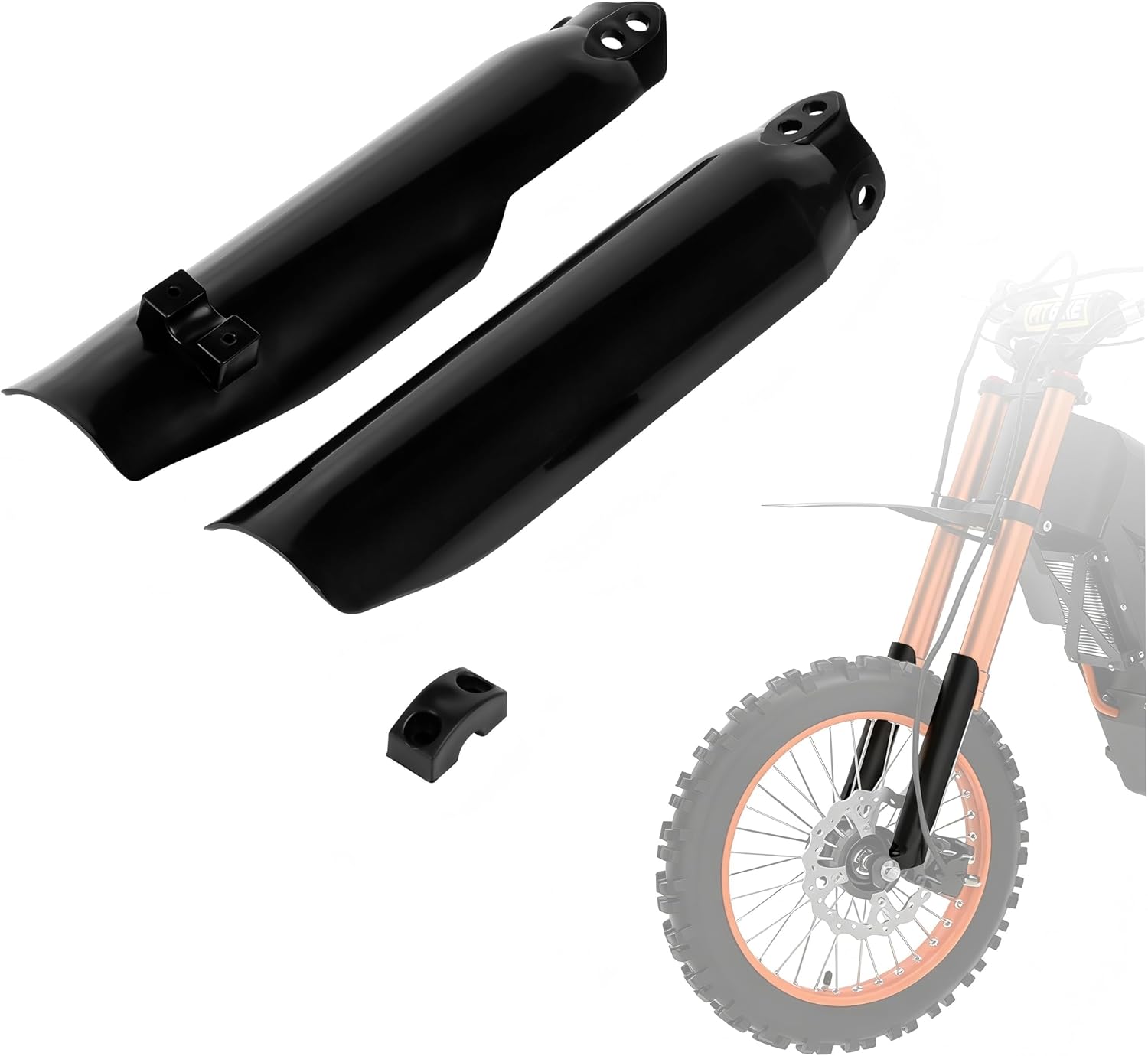 EBike Front Fork Guard Protector Fork Wraps Cover for Tuttio Tutti Soleil 01 Electric Dirt Bike,Black