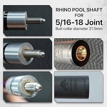 Amazon.co.jp: RHINO - 76.2 cm / 5/16-18 カーボン プール キュー