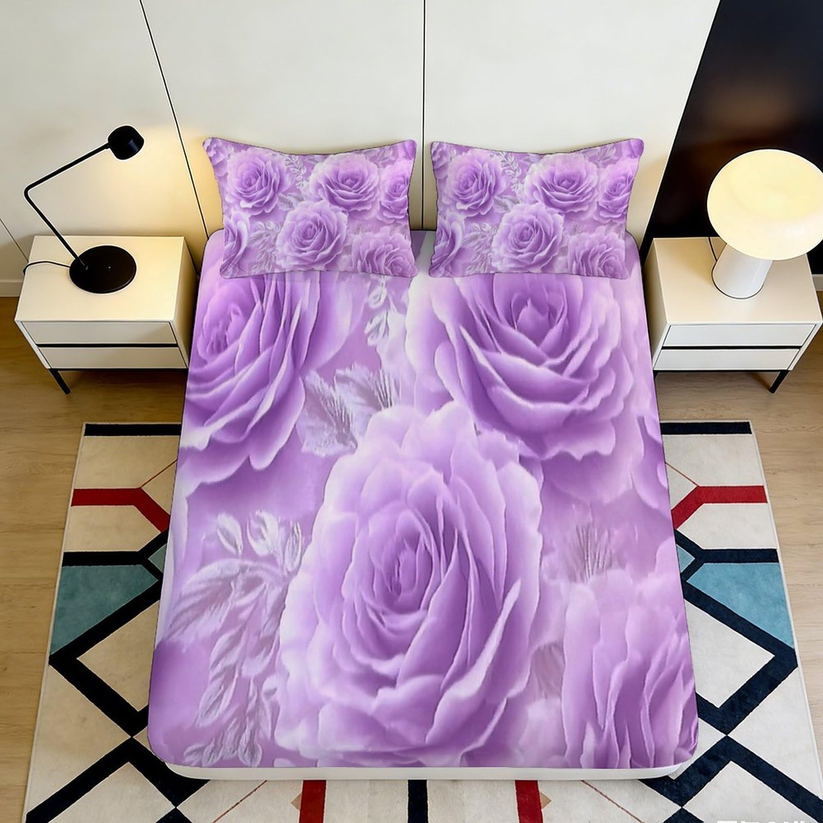 3D Printed Dachshund Newspaper Fitted Sheet Microfiber Deep Pocket Non-Slip Bedding Set Dachshund Mattress Fitted Cover Full Wrap for Adults 180x200x25cm