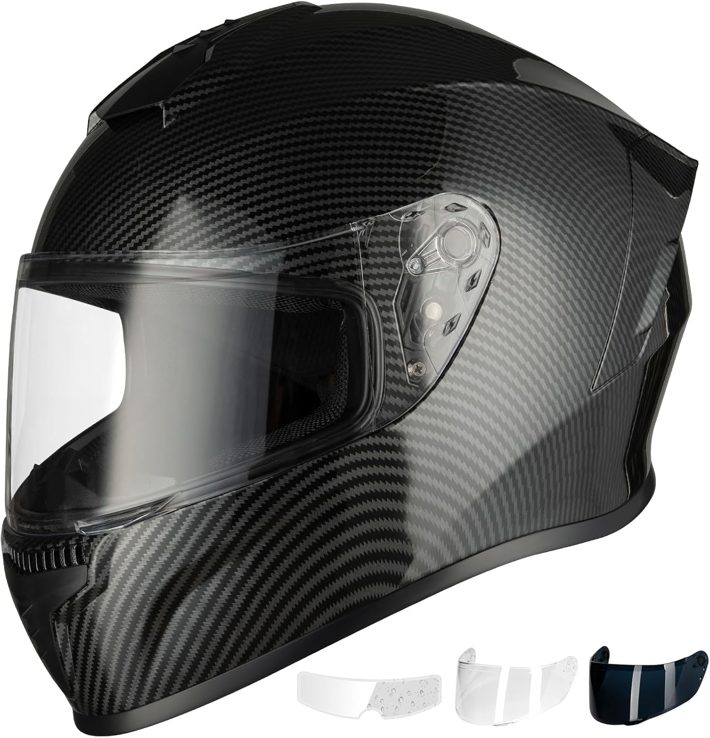 Favoto Full Face Motorcycle Helmet - Dual Visor