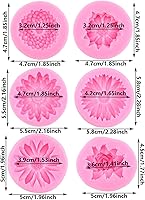 Vista 2 de ZiXiang Molde de silicona para flores de crisantemo, moldes para fondant, margarita, chocolate, caramelo para decoración de pasteles, decoración