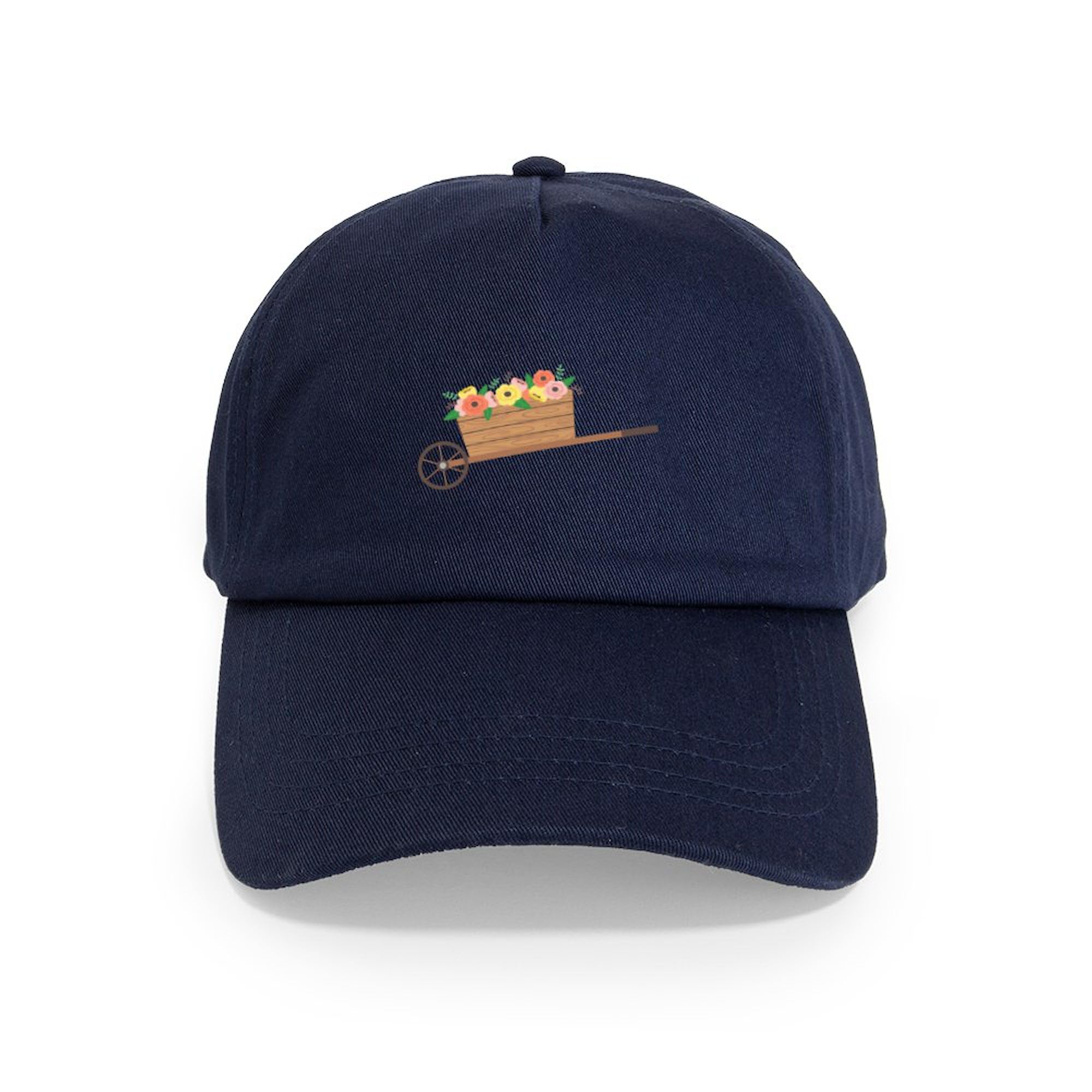 CafePress Flower Wheelbarrow Adjustable Baseball Cap
