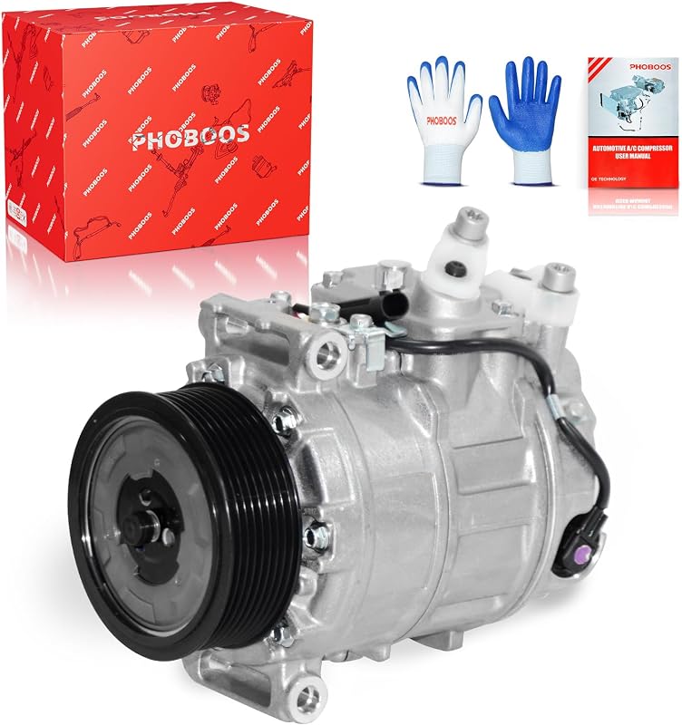 Compressor de ar-condicionado com embreagem PHOBOOS para Mercedes-Benz – 1 unidade