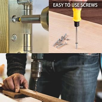 M5*16 Self Tapping Screws 100 PCS Stainless Steel Countersunk Screws for Home Repair DIY Projects