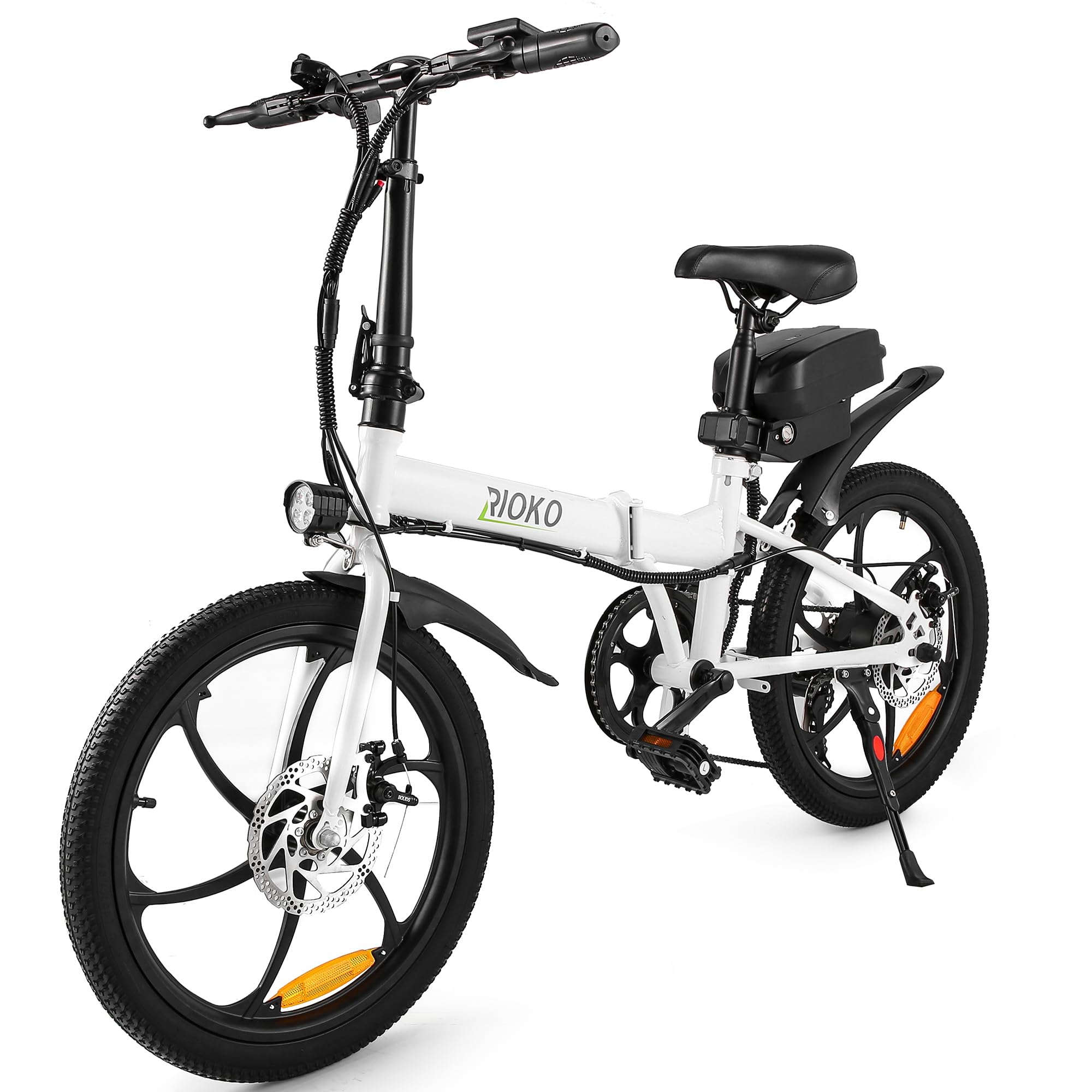 Amazon | RIOKO電動アシスト自転車 公道可 免許不要 折りたたみ