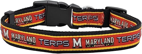 Miniatura 18 de Collar para mascotas NCAA - Resistente, fuerte, duradero y ajustable, collar de perro NCAA -, Alabama Crimson Tide, S, Team Colors Marea carmesí