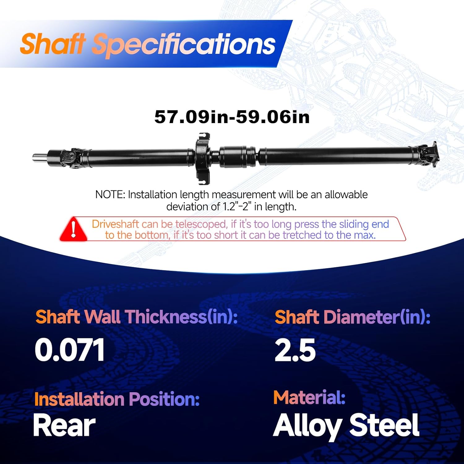 936-911 Rear Drive Shaft Prop Shaft Driveshaft Assembly Fit for Subaru Forester 1998 1999 2000 2001 2002 H4 2.5L Automatic Transmission Sport Utility, OE 27031FC000, 27031FC001