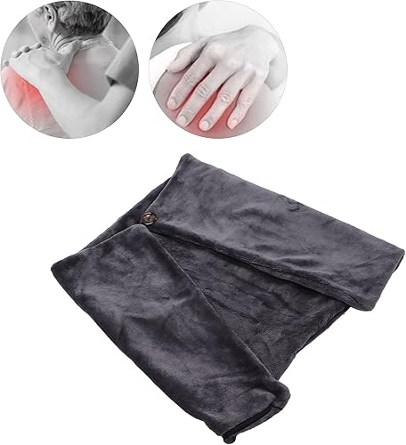 Miniatura 3 de Mantas cálidas, mini manta térmica portátil con diseño de botón de chal, manta eléctrica con calefacción plegable, manta de campamento para