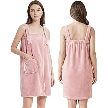 PJGGZ Towel Robe for Women with Straps - Lightweight Absorbent Cozy Bath Wraps for Women After Shower Including Plus Size
