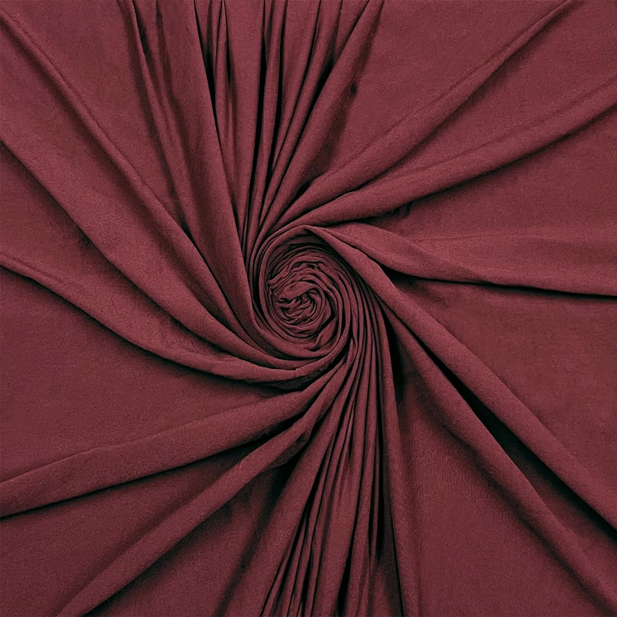 Pico Textiles 3 Yards Bolt - Burgundy Cotton Spandex Jersey Fabric - 4 Way Stretch - Sold by The Bolt - Ideal for T-Shirts, Dresses, Athleticwear Apparel
