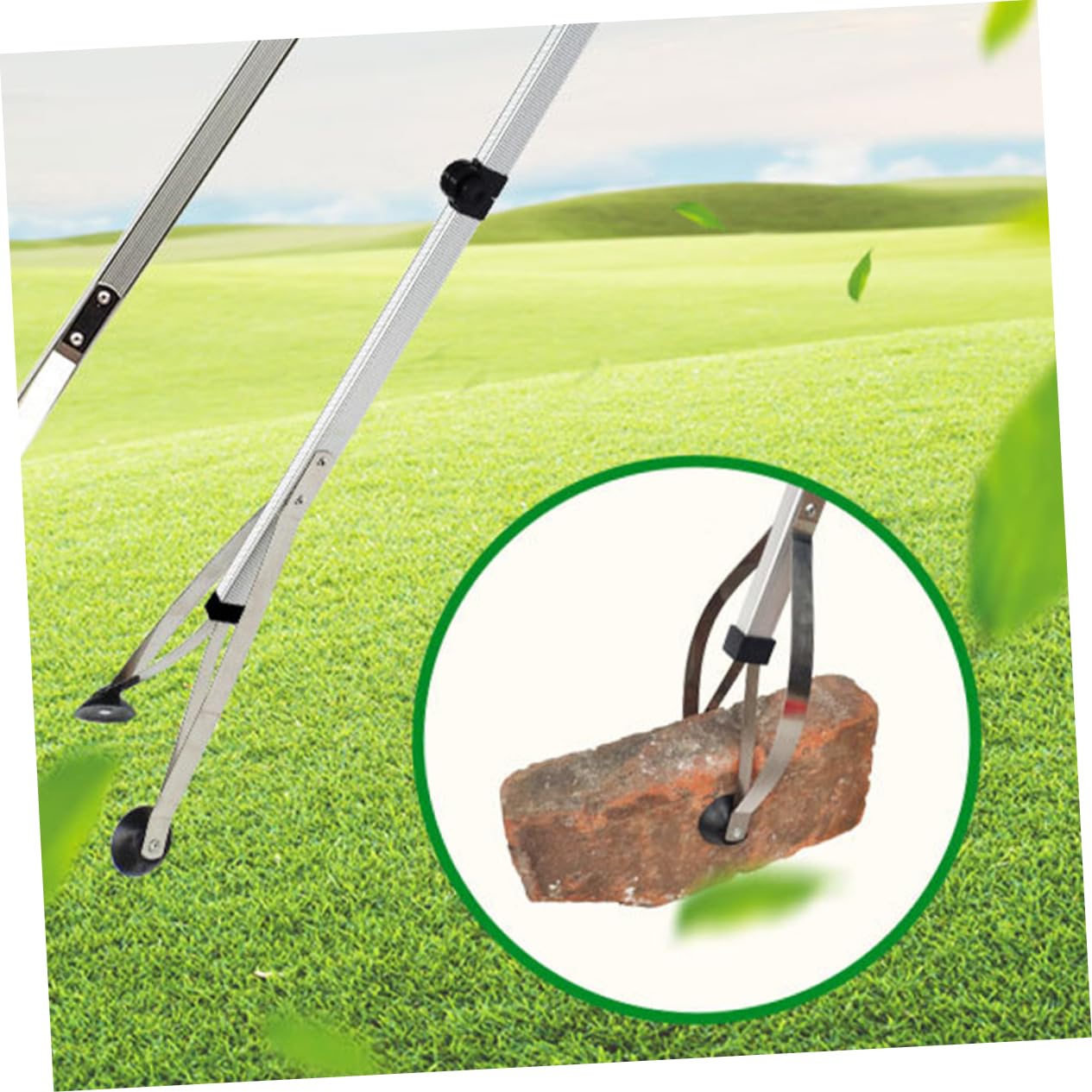 JEWEDECO Universal Accessory 83cm Extendable Trash Pickup Tool Grabber Gripper for Wheelchair Users Home Hospital and Car