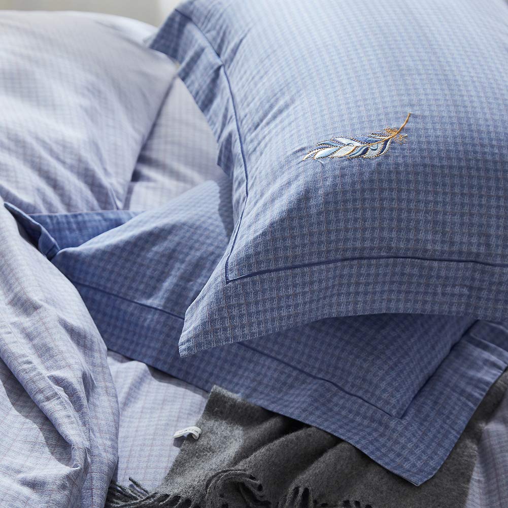 Set di copripiumini, lenzuola e lenzuola， Set lenzuola 4 pezzi, trapunta/trapunta/coperta Set biancheria da letto semplice con federa e set di cuscini(S)