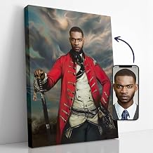 Turn Me Royal Custom Portrait from Your Photo, Personalized Canvas Wall Art as Gift for Military Men, Turn him into Historical Warrior (The Royal Guard, 8" x 10")
