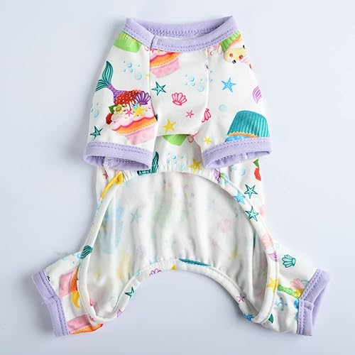 Miniatura 39 de Yikeyo Dog Pajamas for Small Dogs, Soft Thin Pjs Jammies Cat Doggie, Summer Pet Cute Puppy Clothes Outfits Dogs Boy Girl(Donut, L)
