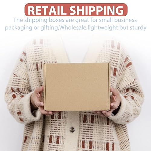 Miniatura 37 de Mat Board Center, cajas blancas de envío de 8 x 6 x 3, pequeña caja de cartón corrugado, correo de negocios, correo de regalos, camiseta, vela