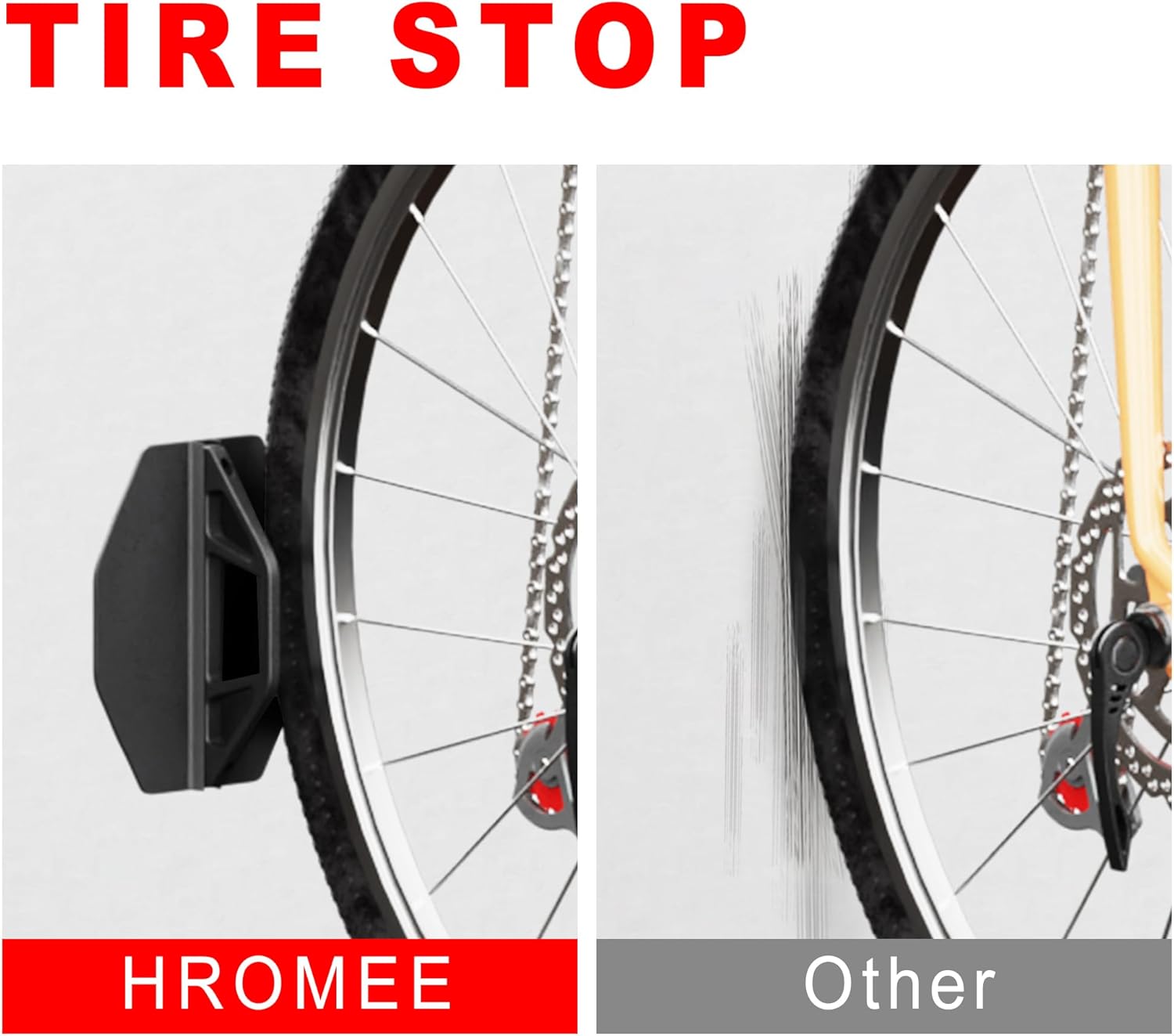 Hromee Bike Rack Wall Mount, Swivel Bike Storage Rack for Garage, Space-Saving Vertical Bike Holder 4 Pack