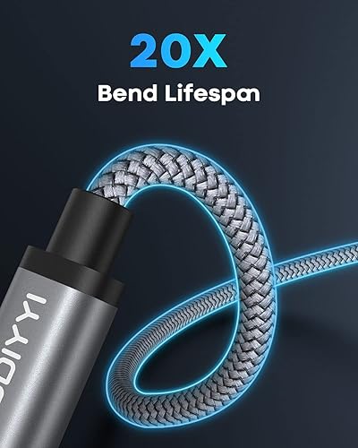 Miniatura 14 de Cable USB C a USB C, 60 W (3 A), carga rápida tipo C a tipo C, cable de carga trenzada compatible con Samsung S23 Ultra S22 S21 S20, Note10, Pixel 7