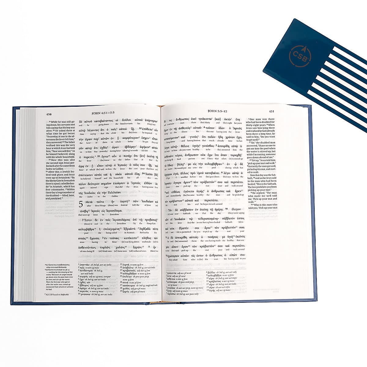 Greek-English Interlinear CSB New Testament, Hardcover, Black Letter, NA28 Greek Text, English Gloss, Parsing Tools, Study Bookmark, Full CSB Text, Translation Notes, Easy-to-Read Type - Image 6