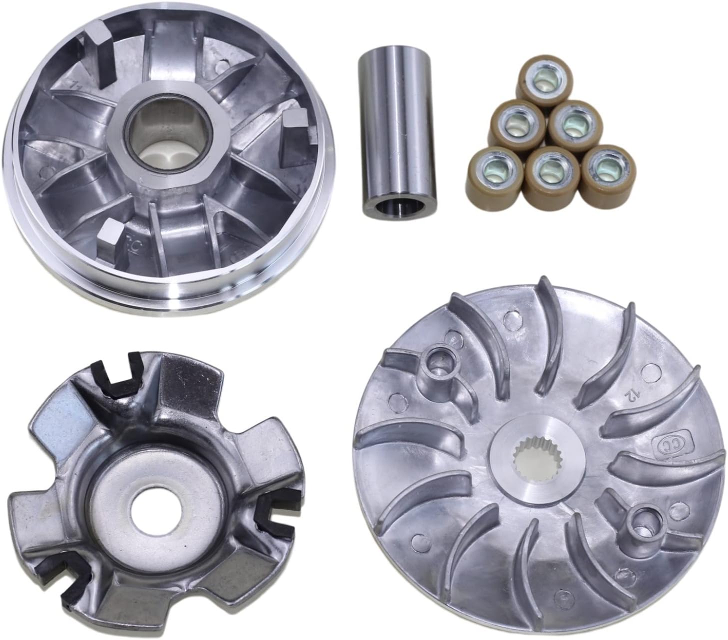 GY6 150cc clutch sets，Clutch Assembly and Variator kits with 743, 842 belt, fit for GY6 125cc And 150cc 4-Stroke Engine Scooter ATV Taotao Roketa Sunl