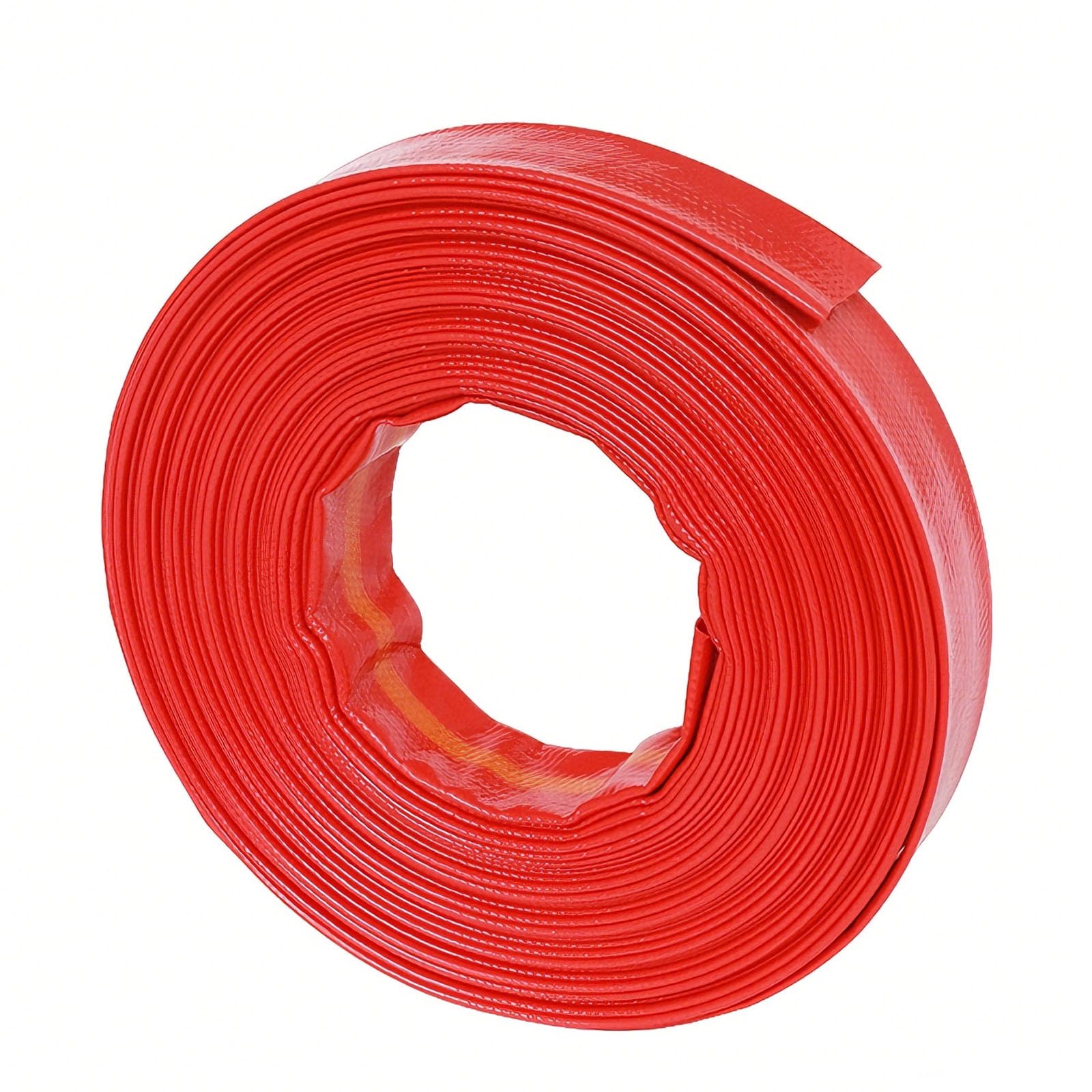 Lcuvimpex 20M Pool Backwash Hose, Lay Flat Discharge Hose Pvc Coated Pump Multiple Sizes For Drainage Backwash Pool(,1.2-Inch)
