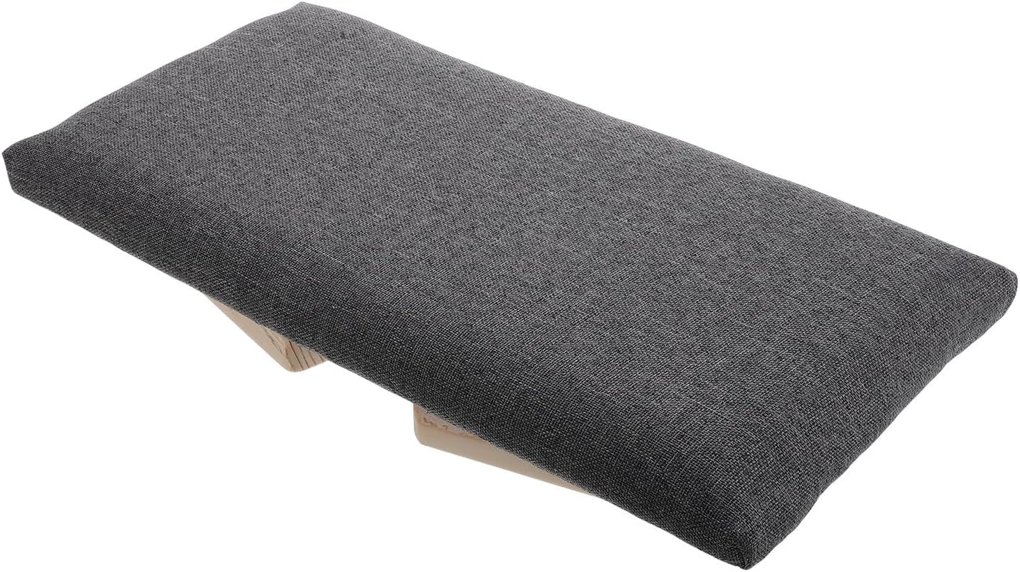 Portable Wooden Meditation Bench with Knee Protection and Stable Design for Outdoor Use and Zen Practices, Foldable Stool with Comfortable Cloth Cushion for Prayer and Sitting