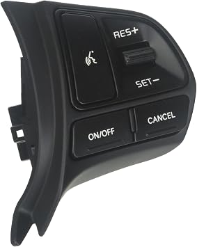 Kia 2012-2014 Rio Cruise Switch, Black, Push Button Actuator, Manual Operation