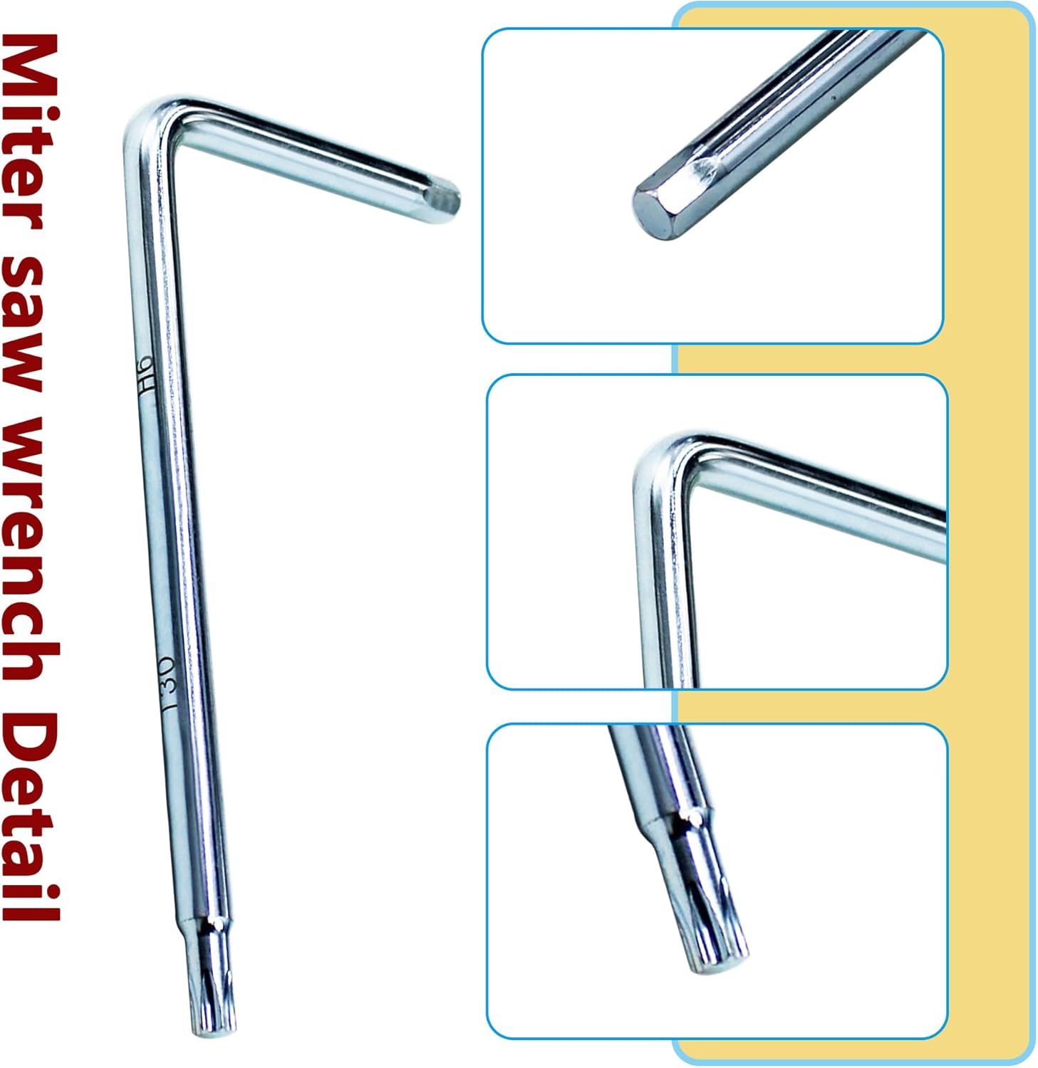 Miter Saw Wrench N600007 Fits For Dewalt Miter Saw DWS713 DWS779 DWS779 DWS780 DWS780 DWS715 DCS361M1 DCS361B DWS716XPS DWS716 DHS790AT2 (2 Pcs)