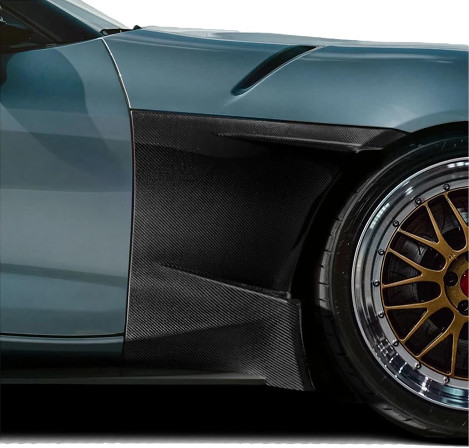 Compatible for Toyota Supra A90 A91 MK5 2019-2023 Carbon Fiber Fibre Side Bumper Front Fend Vents Fenders Vented