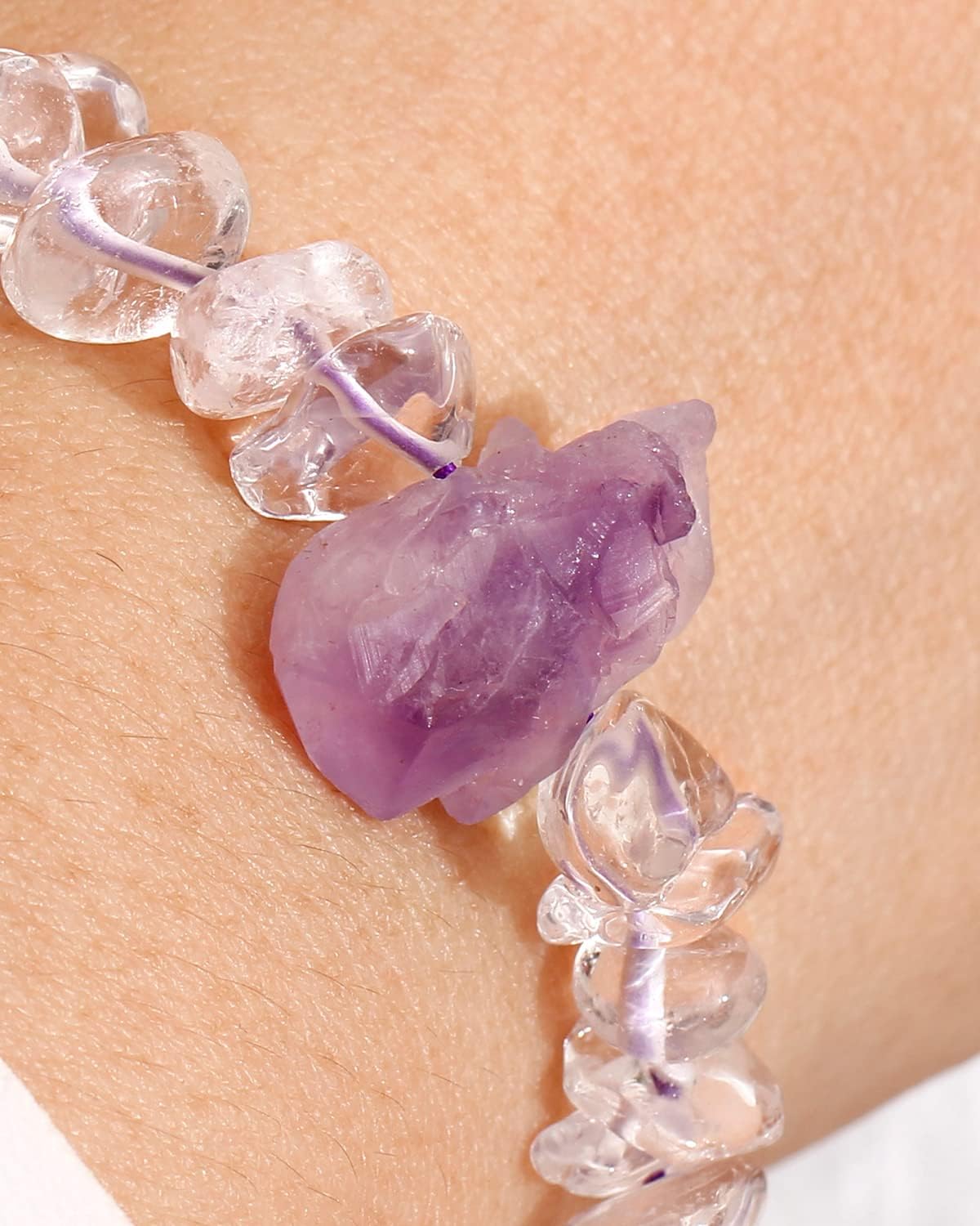 Irregular Spiritual Raw Stones Bracelets Crystals Chips Beaded Bracelets for Women and Men Wealth Energy Balance Jewelry - Image 4