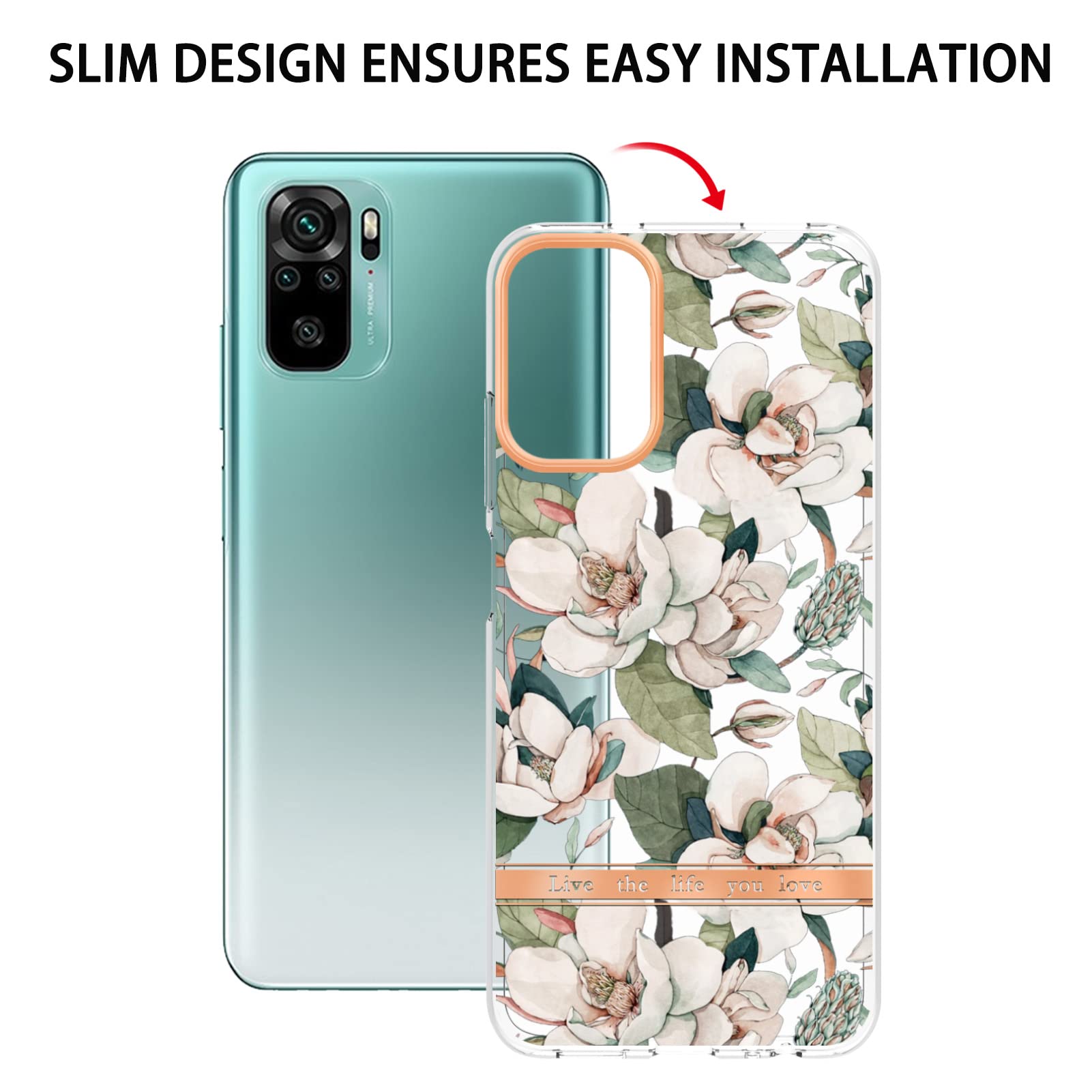 Neinei Cover Per Xiaomi Redmi Note 10S/Note 10 4G, Custodia Sfumata A Colori, Antiurdo In Silicone E PC, Sottile E Protettiva - 2