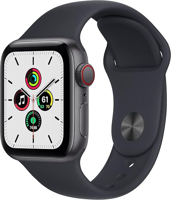 Apple Watch SE (GPS + Cellular, 40mm) - Space Gray Aluminum Case with  Midnight Sport Band : Cell Phones \u0026 Accessories - Amazon.com