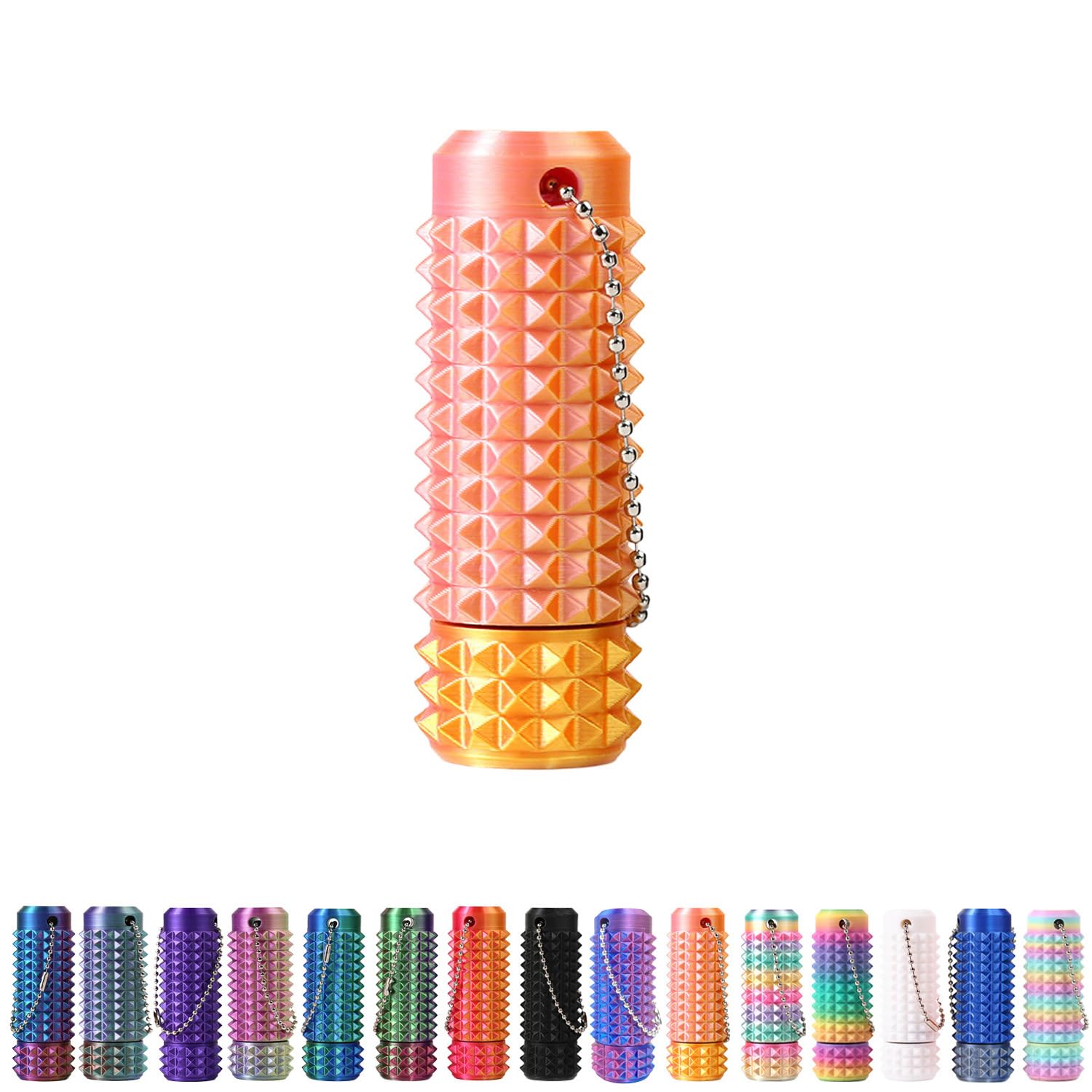 Spiky Grippie Stim Keychain, Anxiety Relief Pain Stim Bumpy Fidget Keychain, Stress, ADHD, Venting Key Pendant