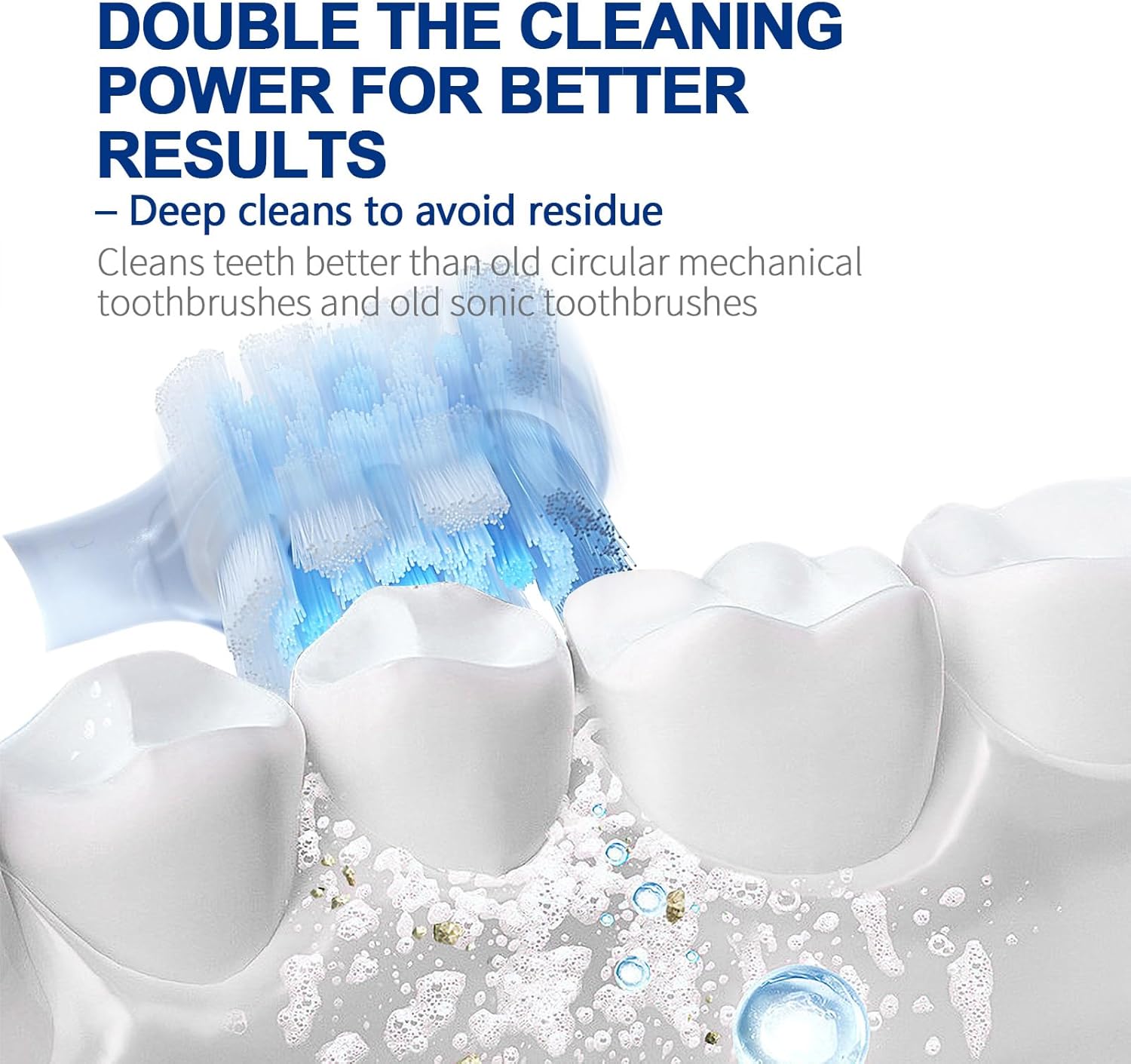 Rechargeable Travel Electric Toothbrush, Oscillation and Vibration, 60° Wide Angle Vibration, 1500mAh Battery, 4 Brush Heads, IPX7 Waterproof, Type-C Fast Charging - 5 Modes with Smart Timer