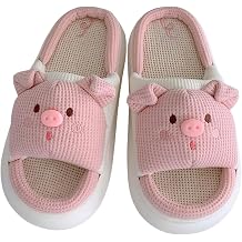 Gaolinci Pig Slippers, Cozy Home Slippers for Women