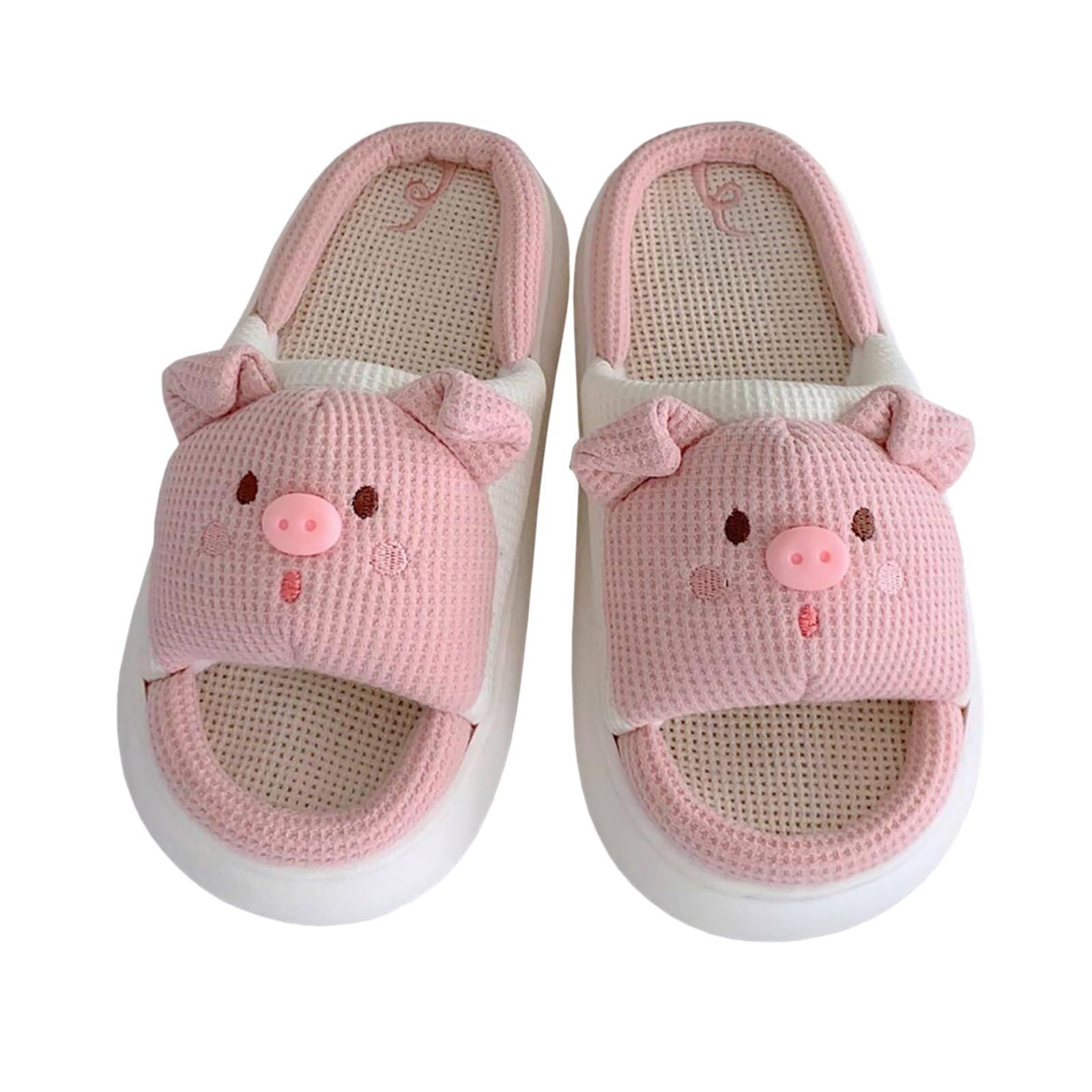 Gaolinci Pig Slippers, Cozy Home Slippers for Women