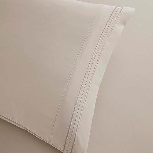 Vista 228 de Clara Clark - Juego de sábanas de la serie 1800 Premier, 4 piezas, juego de cama, sábanas con mucha caída, resiste arrugas, la decoloración