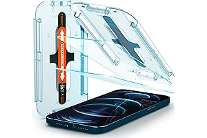 Spigen iPhone 12 Pro Max Glass Screen Protector, Shattered Protection, Unmatched Coverage, Enhanced Fingerprint Resistance