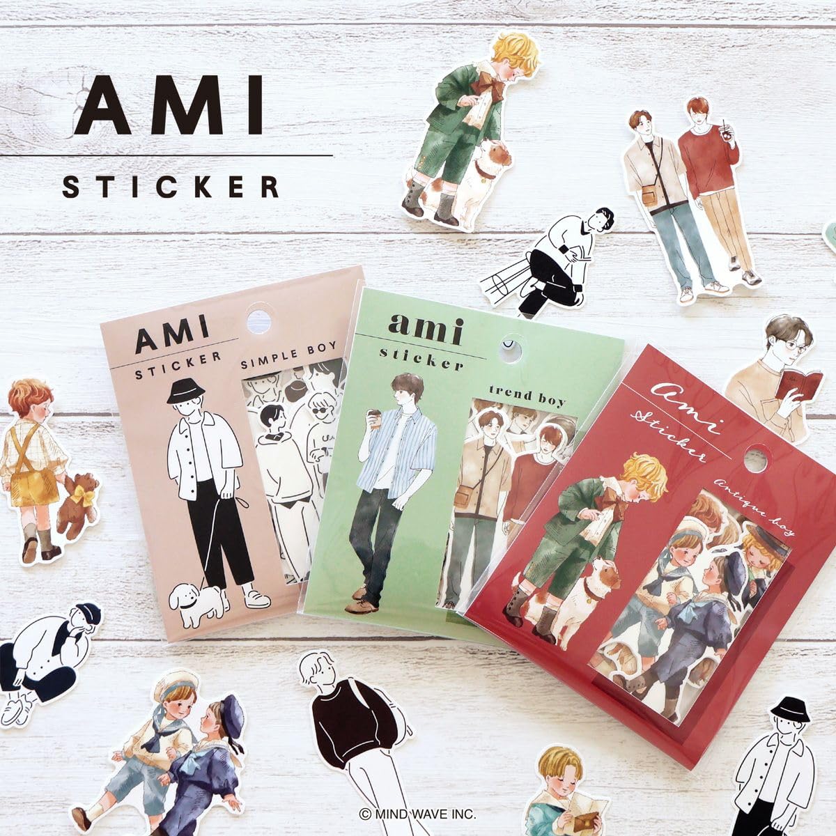 Amazon.co.jp: Amie sticker Ami Sticker Cute Flake Sticker (Trend