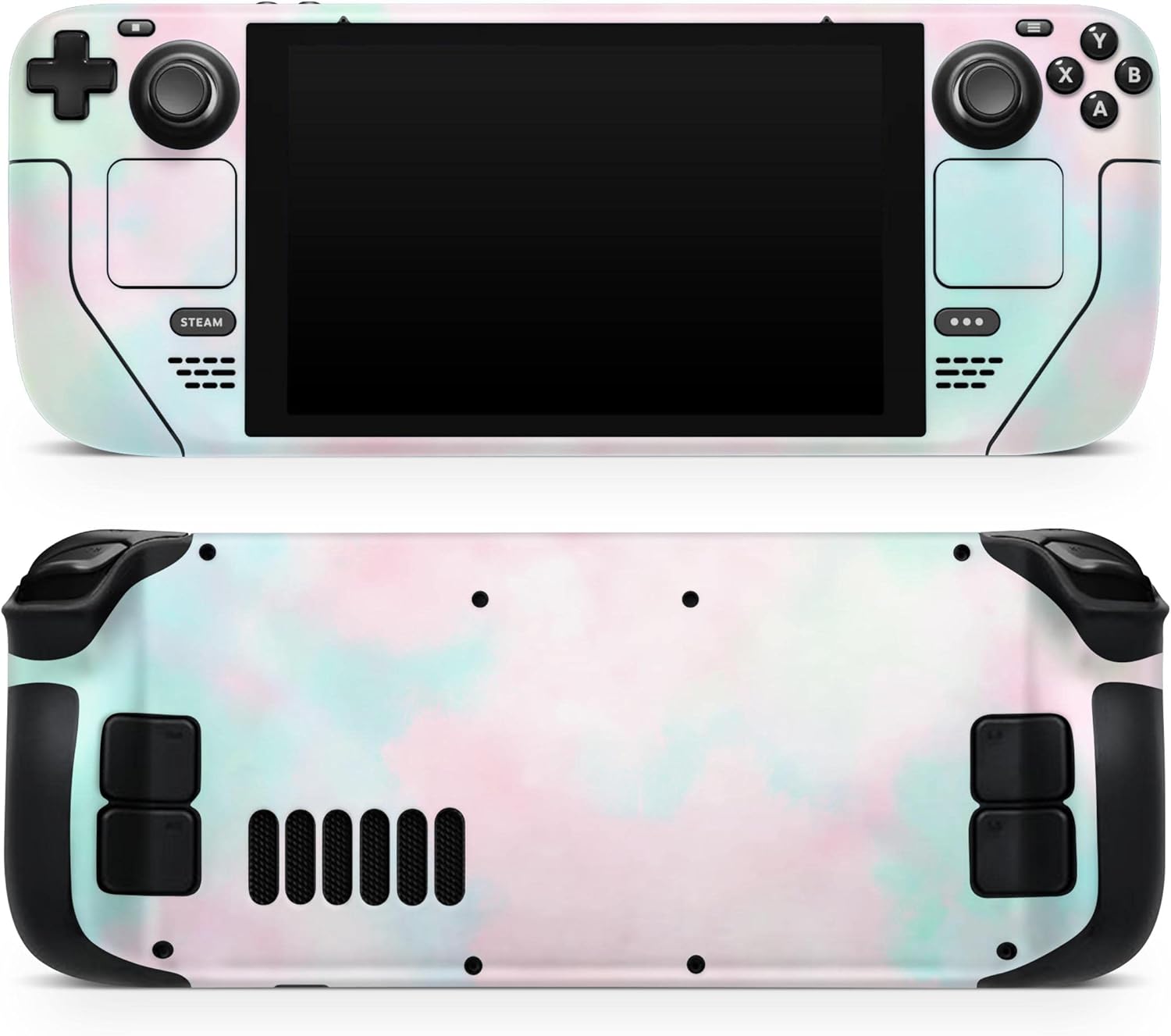 Compatible with Steam Deck - Skin Decal Protective Scratch-Resistant Removable Vinyl Wrap Cover - Pretty Pastel Clouds V7