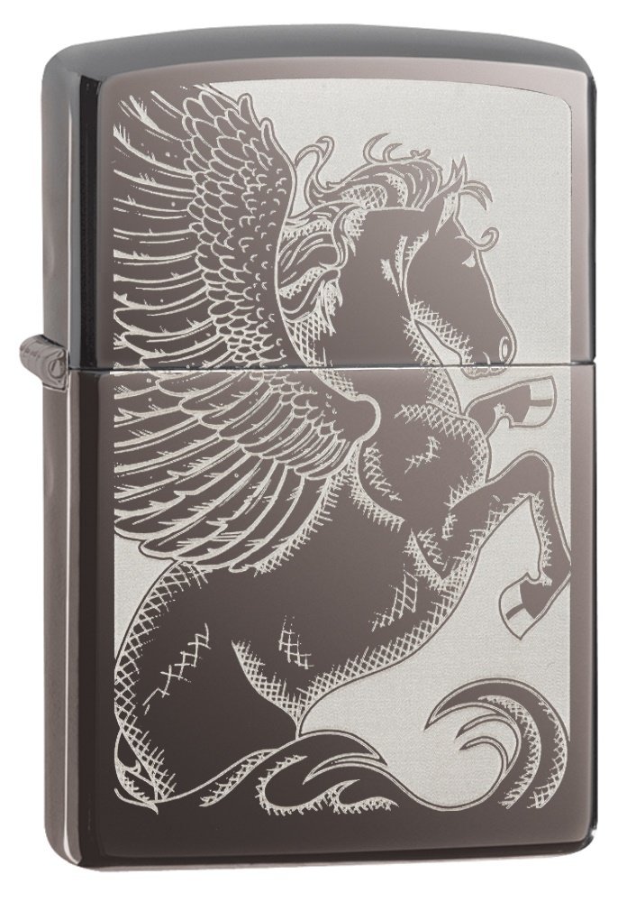 Zippo PL Pegasus 28802-150 Lighter Brass Stainless Steel Look 1 x 