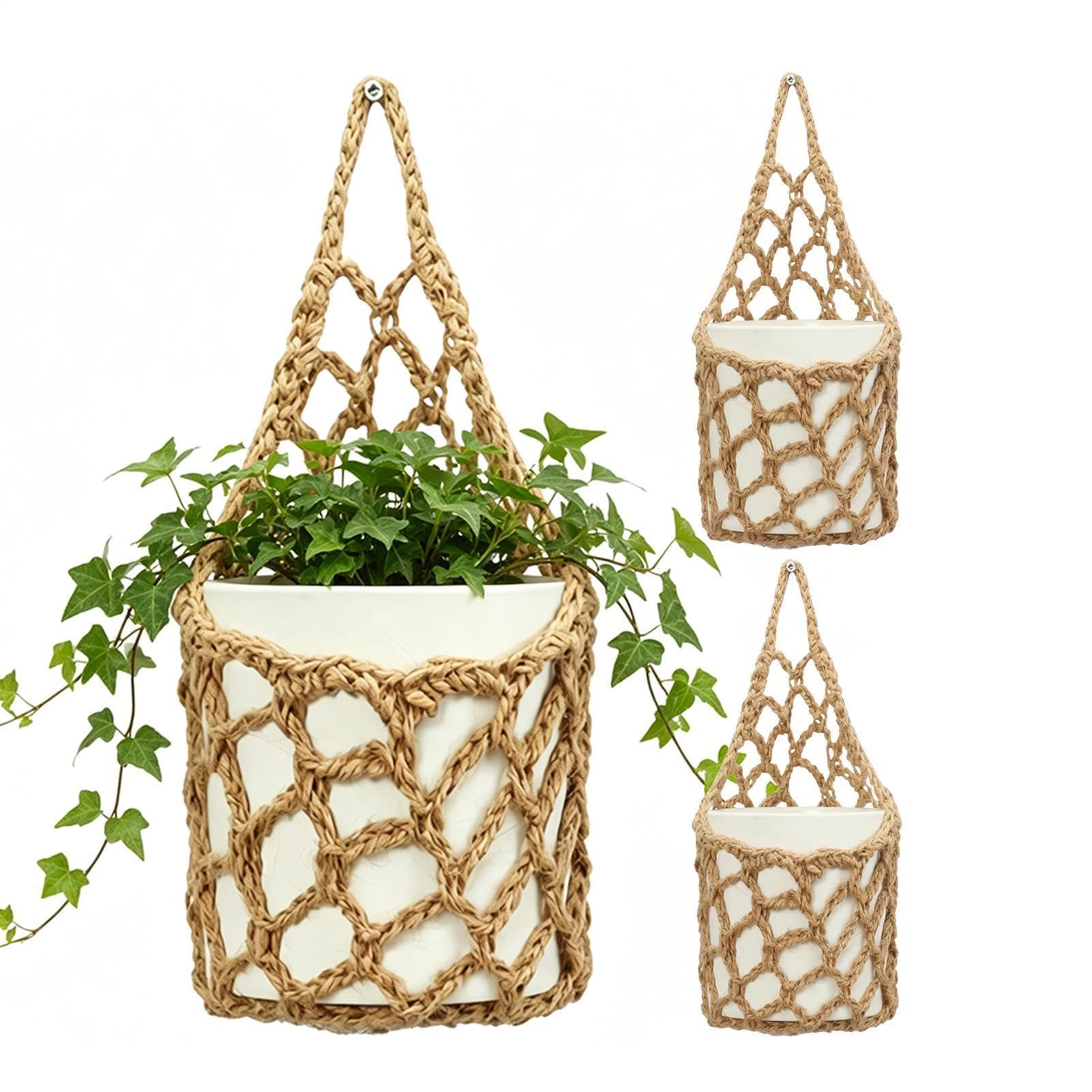 Jardinière d'extérieur suspendue et panier de rangement coton