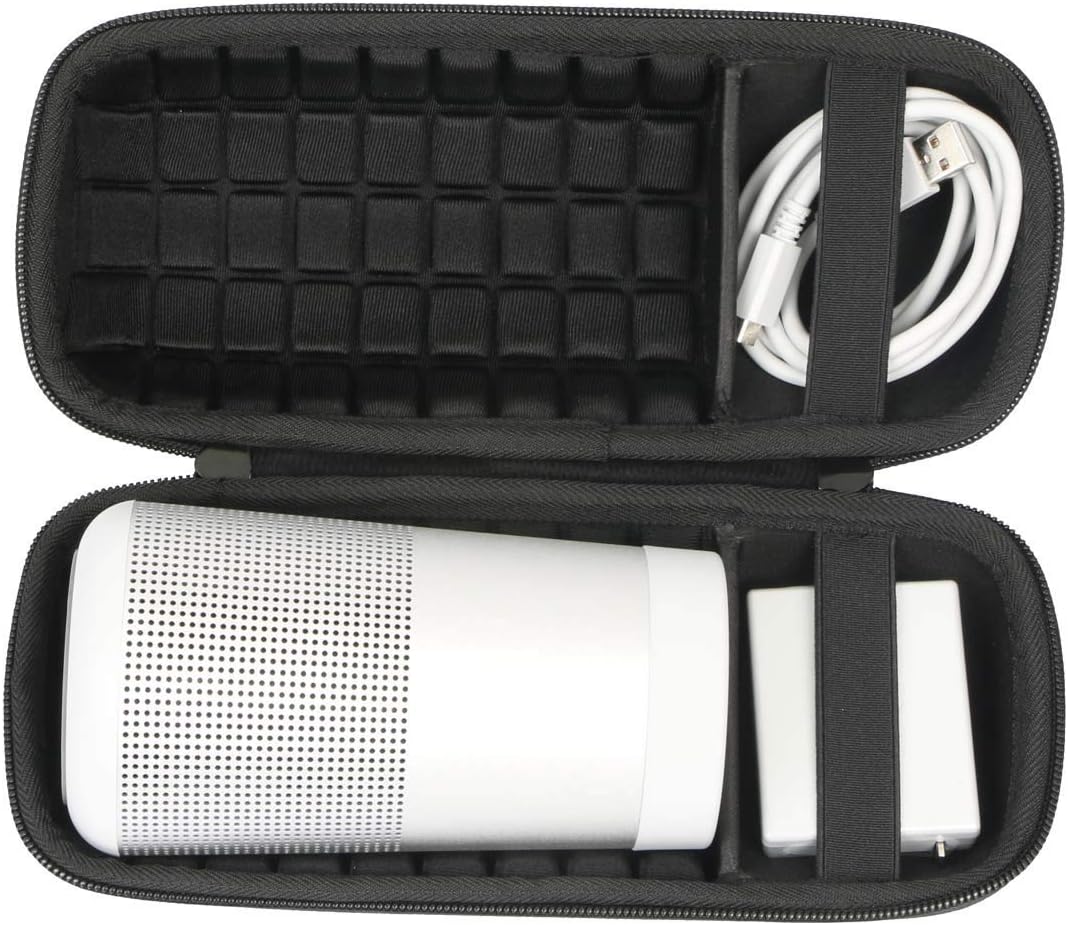 Khanka Hard Travel Case Replacement for Bose SoundLink Revolve/Revolve (Series II) Portable Bluetooth Speaker, Case Only (Black)