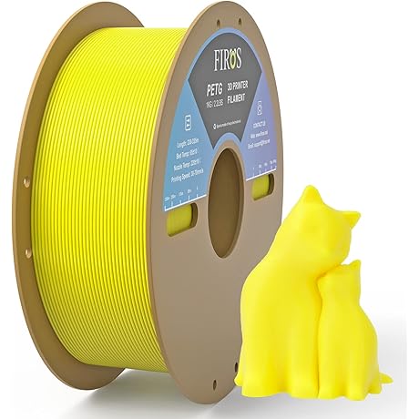Vibrant Yellow PETG Filament for 3D Printing
