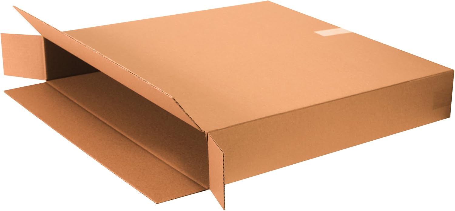 Partners Brand P30530FOL Side Loading Boxes, 30"L x 5"W x 30"H, Kraft (Pack of 10)