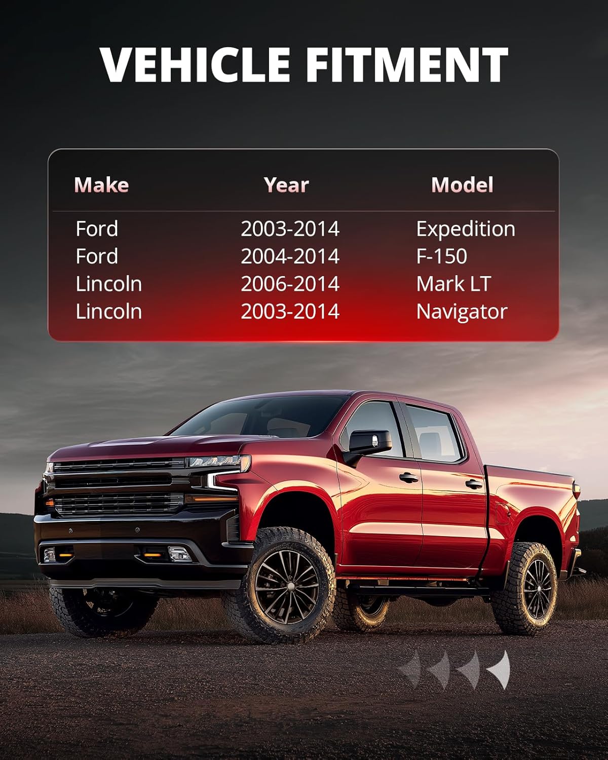 EVIL ENERGY 6x135 Wheel Spacers 2 inch Compatible with Ford Expedition F150 2004-2014, 6x135 mm Hubcentric with Lip 6 Lugs 87.1 mm Hub Bore M14x2 Studs Wheel Spacer Black