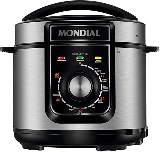 Panela de Pressão Elétrica 5L PE-48-5L-I Mondial Preto/Inox 900W 220V